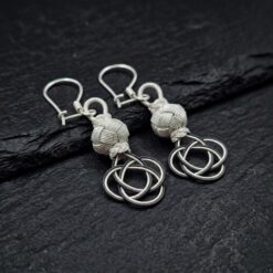 Siyah Beyaz Ask Dugumu Gumus Kazaziye Kupe 7