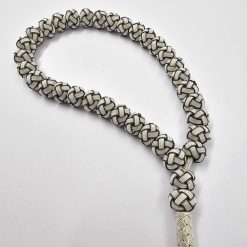 Siyah Beyaz Gumus Kazaziye Tesbih 5