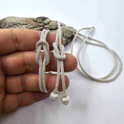 Sonsuzluk Gemici Düğümü 1000 Ayar Gümüş El Örgüsü Kazaziye Set