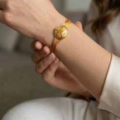 Uc Sira Cift Sarmal Modern Hasir Bilezik 3