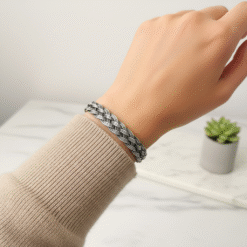 Üçlü Sarmal Gümüş Bileklik - 999 Ayar Saf Gümüş_bayan