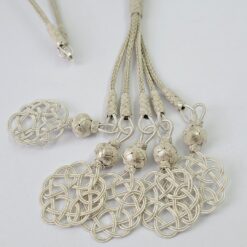 Yesil Tasli Ask Dugumu 999 Ayar Gumus Kolye KL045 5 1