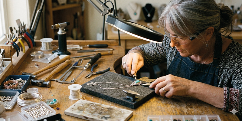 kazaziye gümüş kolye yapımı