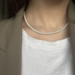 pitircik orgu Kolye Bileklik ve kupe set 16