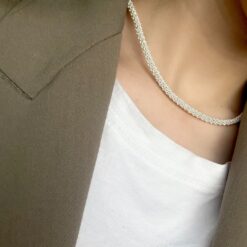 pitircik orgu Kolye Bileklik ve kupe set 18